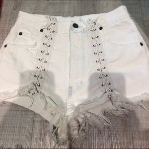 White Lace LF (Carmar Denim) Jean Shorts